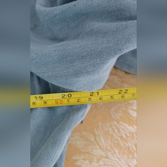 NWT GAP Light Blue Button-Up Mini Dress - Picture 8 of 10